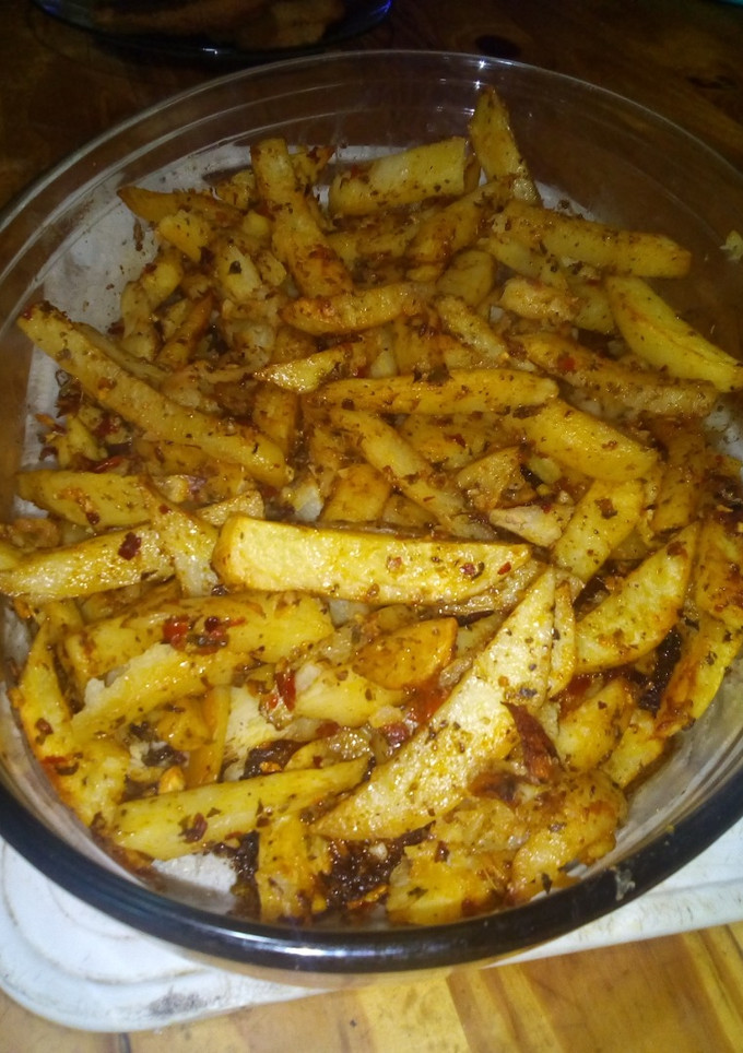 Una foto de Papas al horno condimentadas