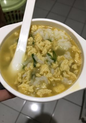 Foto resep MPASI 11 bulan. Sup telor anti GTM
