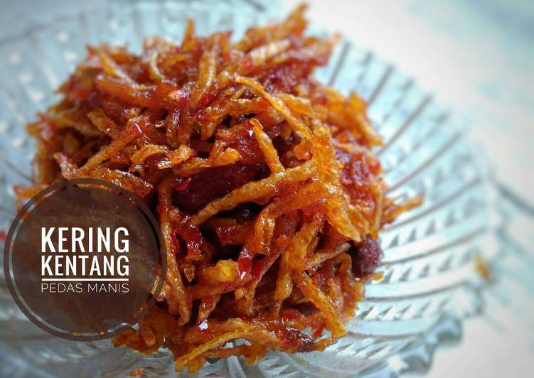 Resep 🌼Kering Kentang Pedas Manis, Lezat Sekali