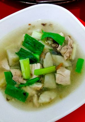 Foto resep Oamihun(sup talas and bihun)pakai dada ayam
