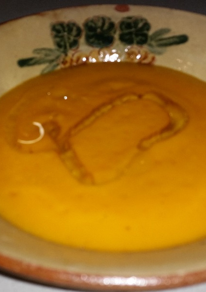 Una foto de Crema de zanahoria