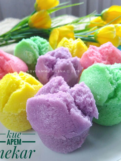 Foto resep Apem mekar /kue mangkok (recommended)