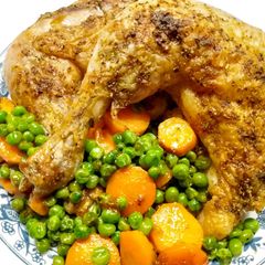 A picture of Frozen chicken tray bake.
