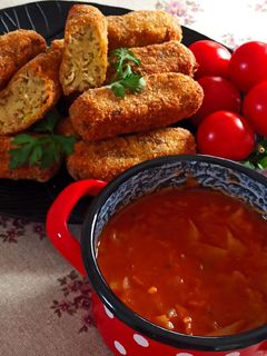 Húsos, burgonya krokett recept fotója