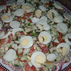A picture of Salad decration.