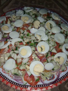 A picture of Salad decration.