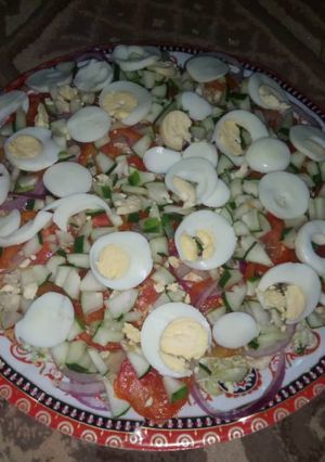 A picture of Salad decration.