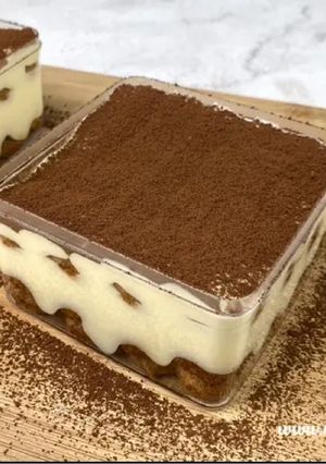 Foto resep Tiramisu Dessert Box Dari Monde Egg Drop