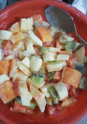 清爽不膩口水果沙拉 的食譜成品照片