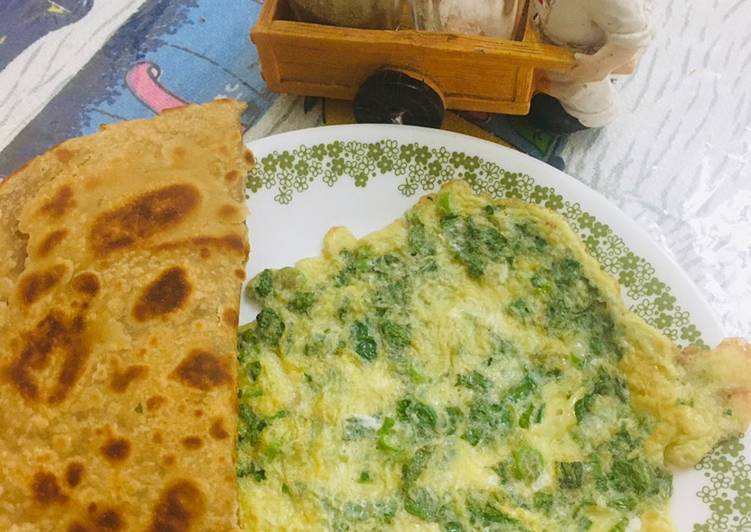 Recipe of Perfect Green Omelet