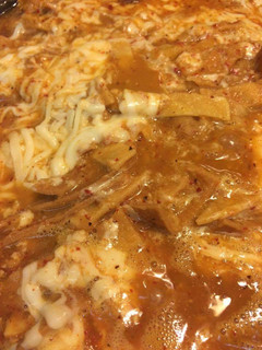Una foto de Chilaquiles rojos
