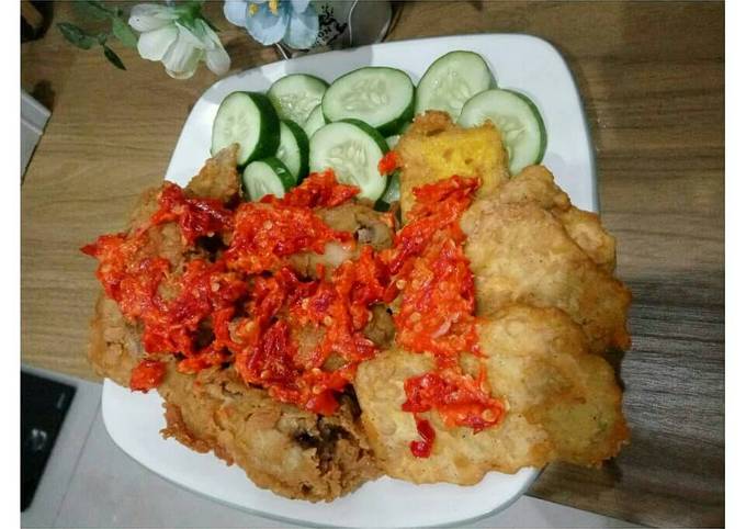 Resep Ayam Tahu Tempe Geprek Oleh Rosyidah Syarifudin Shiddiq Cookpad