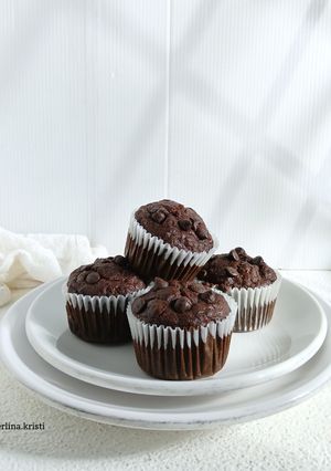 Foto resep Chocolate Coffee Banana Muffin