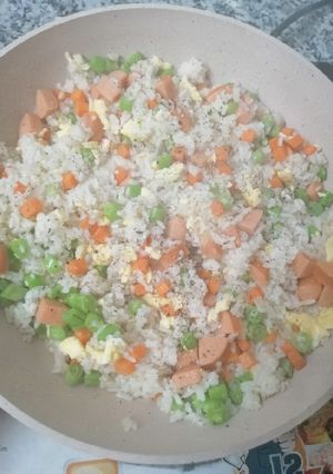Hình của món Cơm chiên tốc hành.