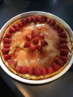 Una foto de Cheesecake de fresa