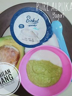 Foto resep Cemilan Baby Melisa Pure Alpukat+Yogurt 6+ MPASI