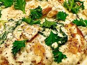 Gambar creamy chicken mushroom