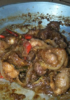 Foto resep Ampela Ayam Oseng Hitam