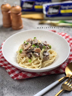 Foto resep Spaghetti saus jamur sosis