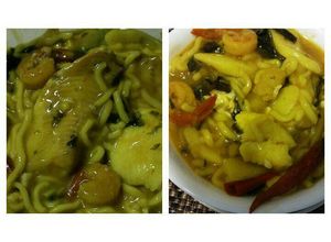 Una foto de Noodles de Camarón con pescado