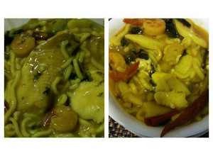 Una foto de Noodles de Camarón con pescado
