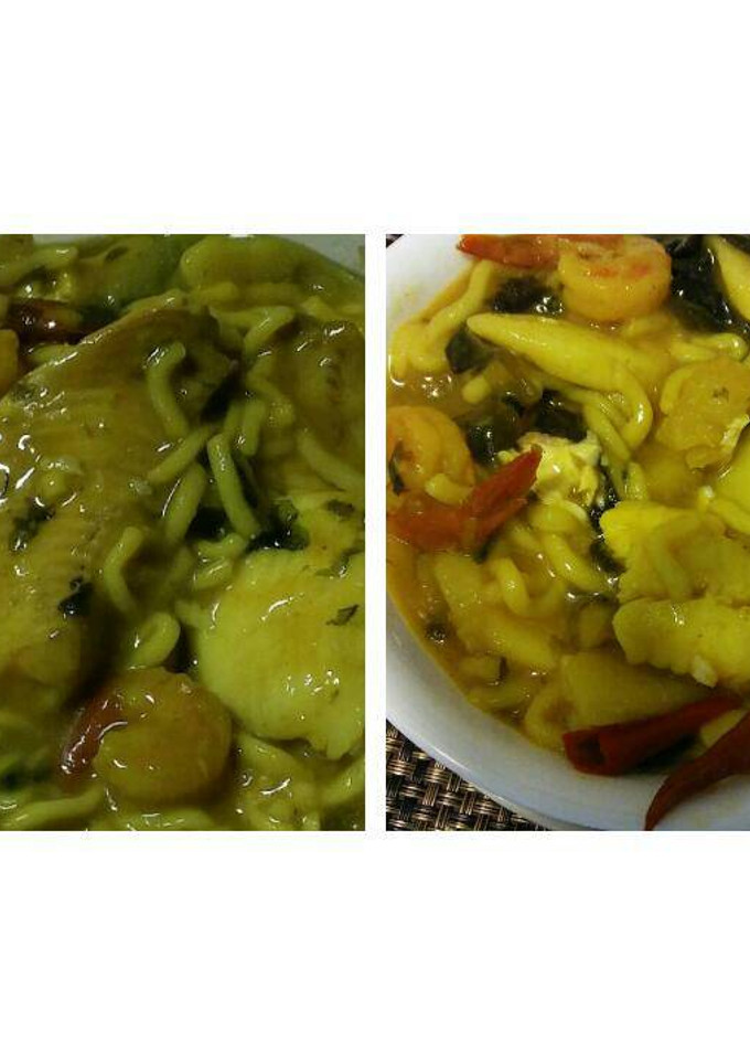 Una foto de Noodles de Camarón con pescado