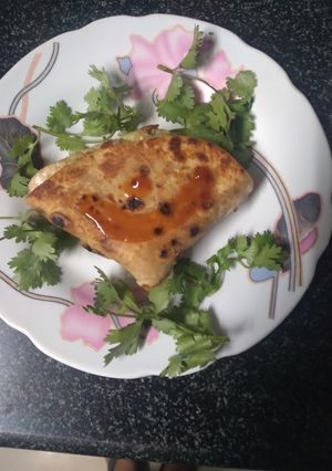 A picture of Roti Samosa.