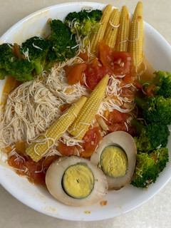 番茄蔬食豆腐麵(蛋素) 的食譜成品照片