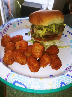 A picture of Taco burgers.