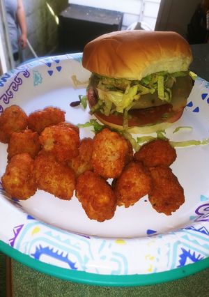 A picture of Taco burgers.