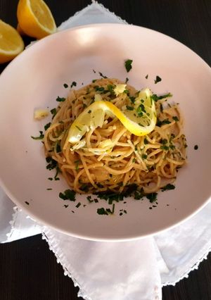 Foto di Spaghetti limone e zenzero
