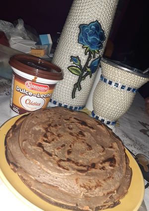 Una foto de Panqueques de chocolate