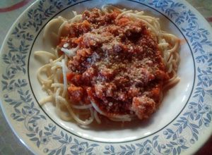 Una foto de Pasta a la Bolognesa
