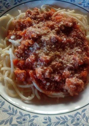 Una foto de Pasta a la Bolognesa