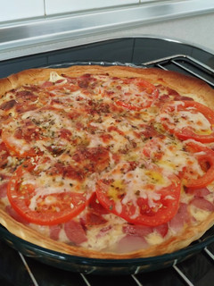 Una foto de Quiche de salchichas