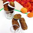 Hummus peanut kebabs
