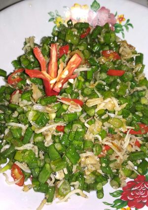 Foto resep Oseng2 Kacang Panjang + Ikan Teri Simpel Nyami😋