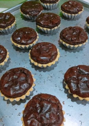 Foto resep Pie brownies shiny crust chocolatos legit moist