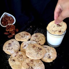 A picture of Pecan strawberry cookies.