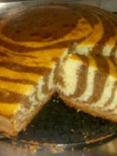 صورة لوصفة كيكه الزيبرا