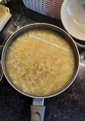 Foto resep Sup jagung telur