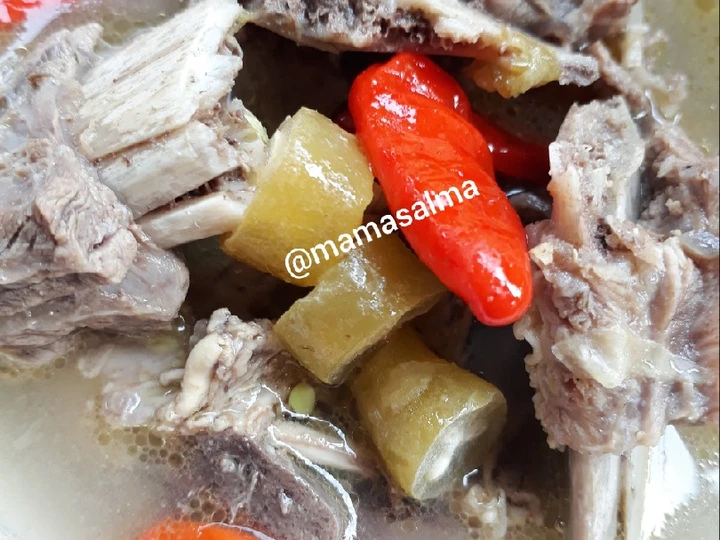 Langkah Mudah untuk Menyiapkan Resep Asem-asem iga sapi yang Enak