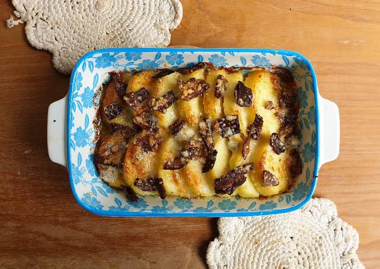 Gnocchi alla romana gorgonzola e funghi