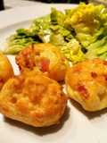 Cheese and Ham Gougères