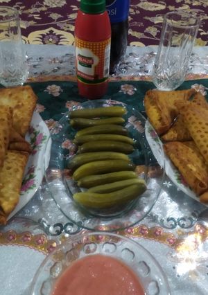 عکسی از دستور سمبوسه با نان لواش