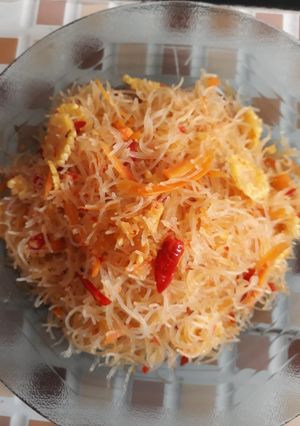 Foto resep Bihun goreng sayur pedas