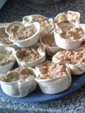 Canastas de pollo y choclo cremoso