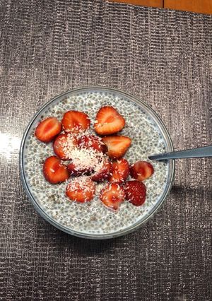 🍧Fitt chiapudding🍓 recept fotója