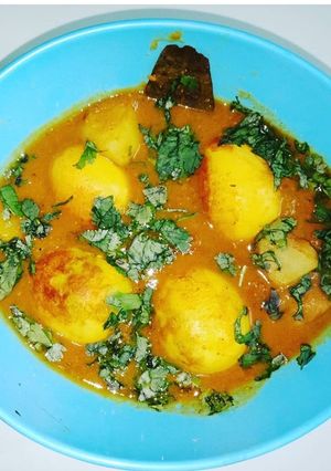 A picture of Egg Curry.