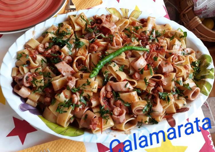 Calamarata ai due pesci arrabbiati